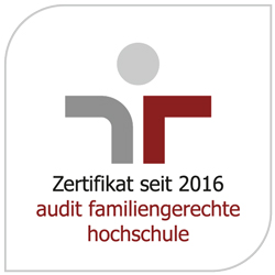 zertifikat seit 2016 audit familiengerechte hochschule